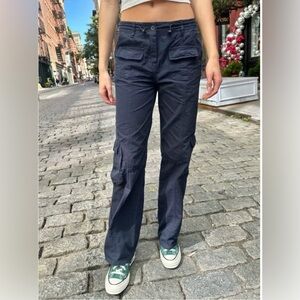 Brandy Melville cargo pants women’s size 26 navy blue cotton